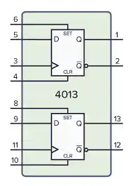 CD4013 Flip-Flop tipo D