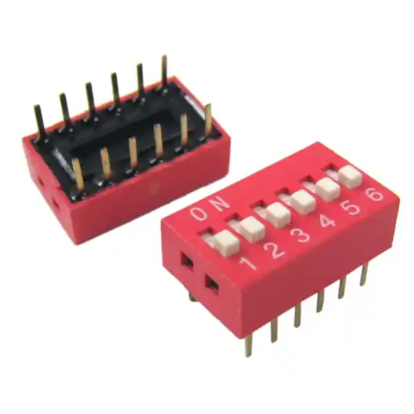 Dip switch de 6 posición
